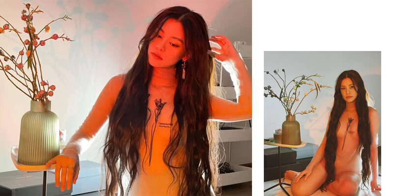 Mẫu Đầm Xẻ Tà Giúp Bùi Lan Hương Khoe Đường Cong Nóng Bỏng 8 Bùi Lan Hương từng gây chú ý khi diện mẫu thiết kế "mặc như không mặc"