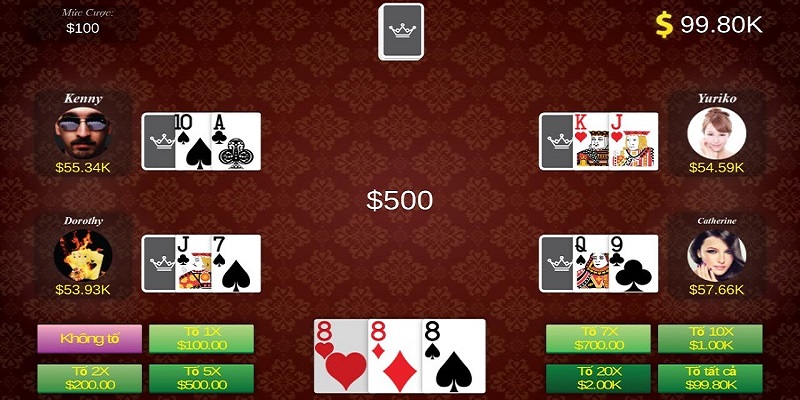 Hướng dẫn luật và cách chơi xì tố thật chi tiết 5 xi to online jun88 3